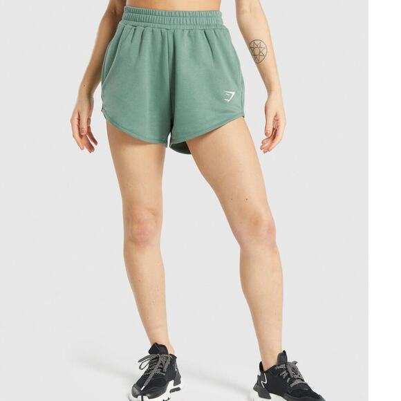 GYM SHARK Training Sweat Shorts in Green Women's Medium - Picture 1 of 14